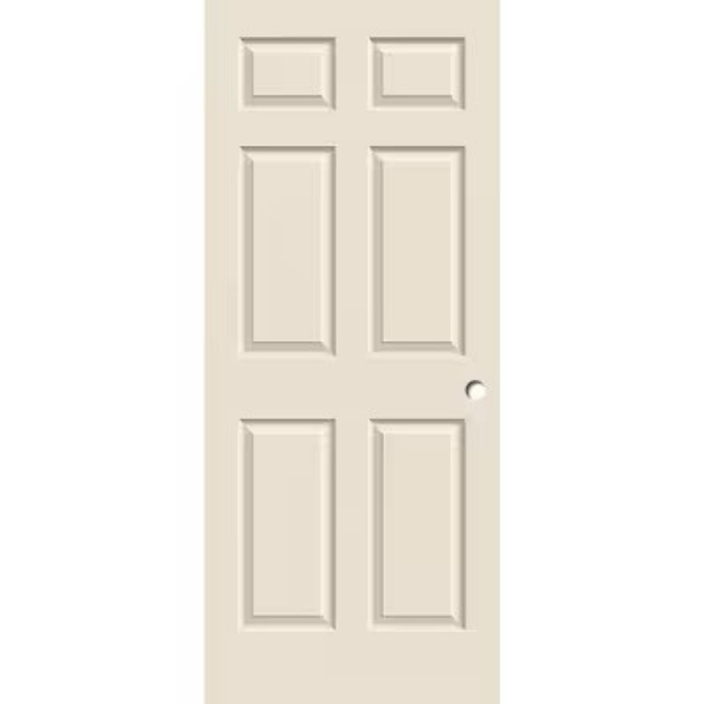 off White door with six panels