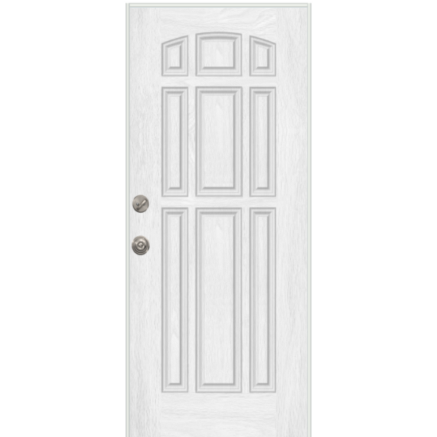 White door with nine panels