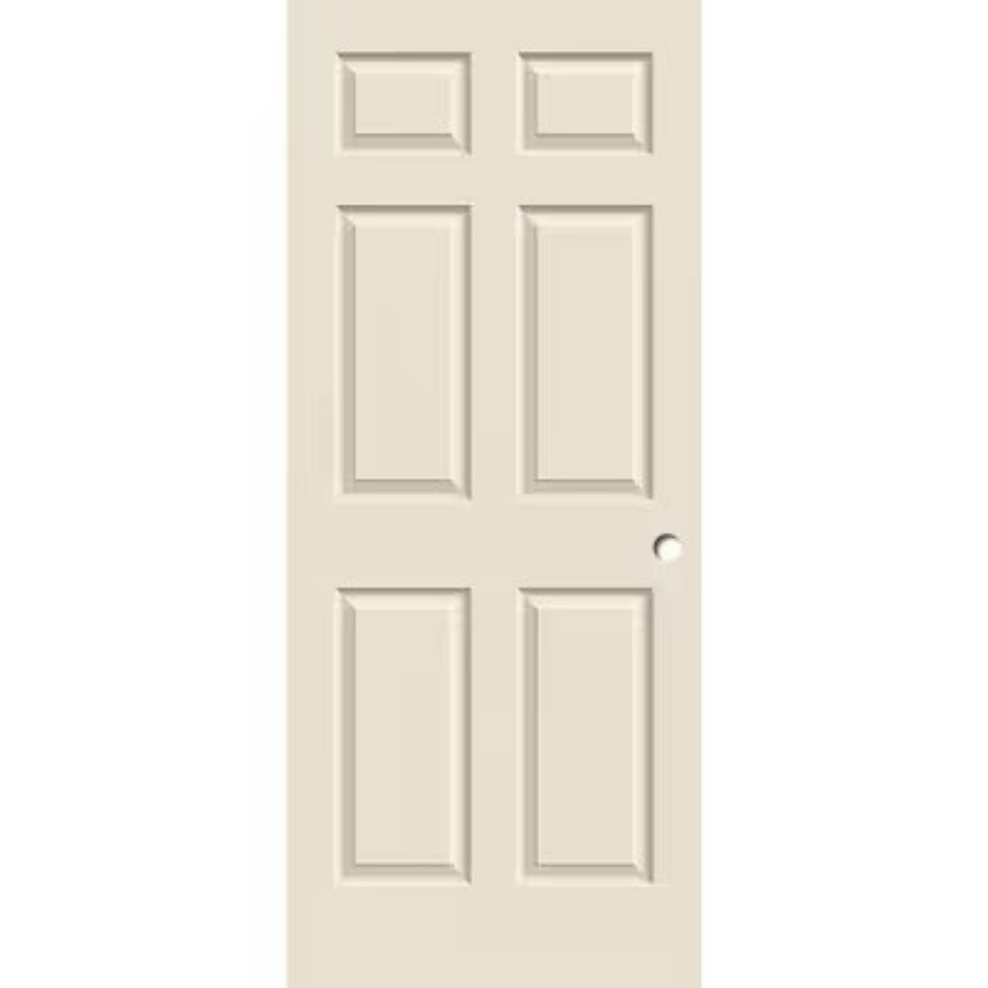 off White door with six panels