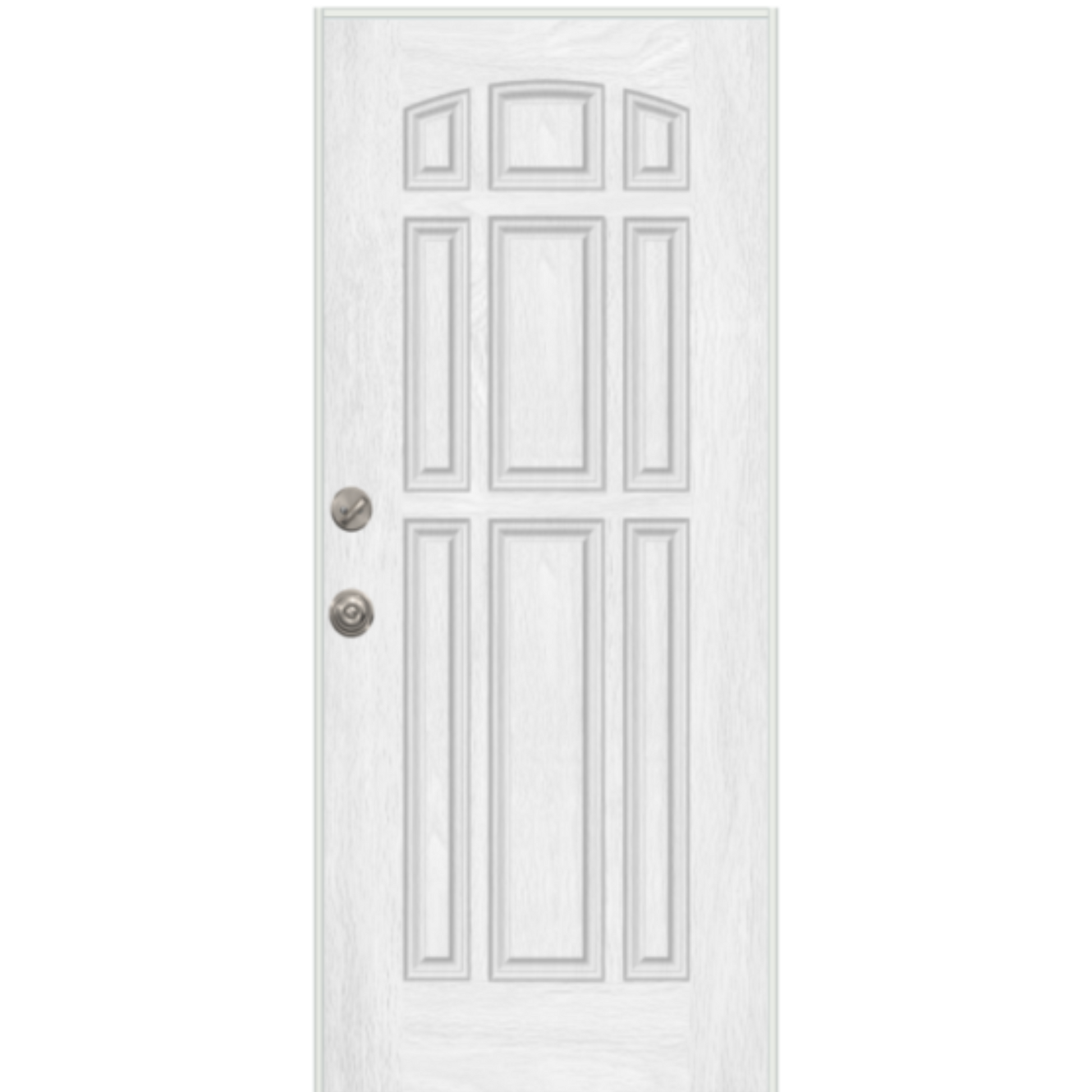 White door with nine panels