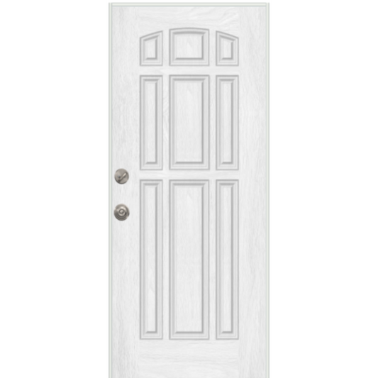 White door with nine panels